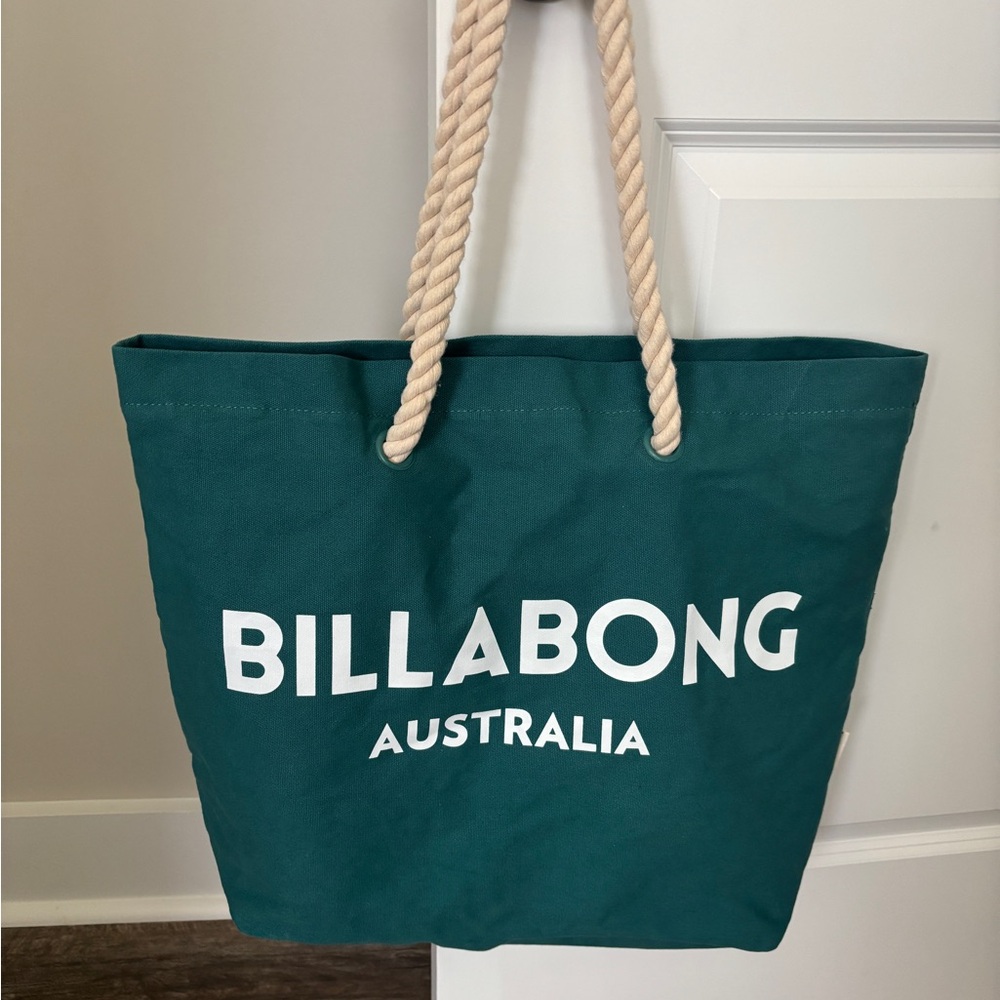 Billabong - New - Green Tote Beach Bag - Purchased in Australia from Boutique